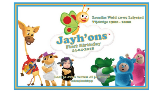 Invitation One Year Old BabyTV Theme